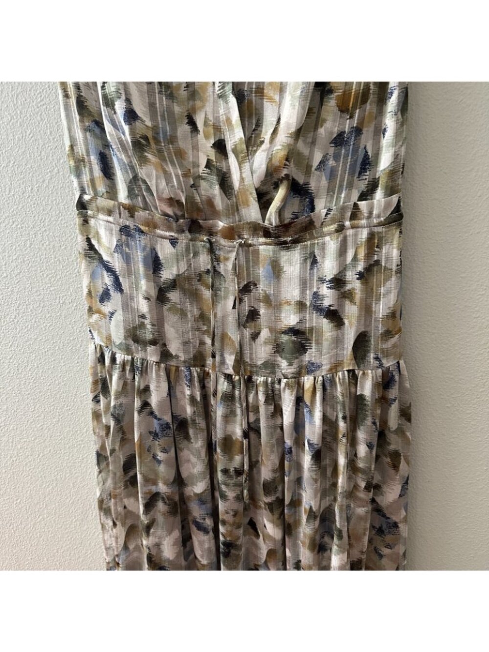 WHBM White House Black Market Sleeveless Maxi Chiffon Dress SMALL - Picture 3 of 8